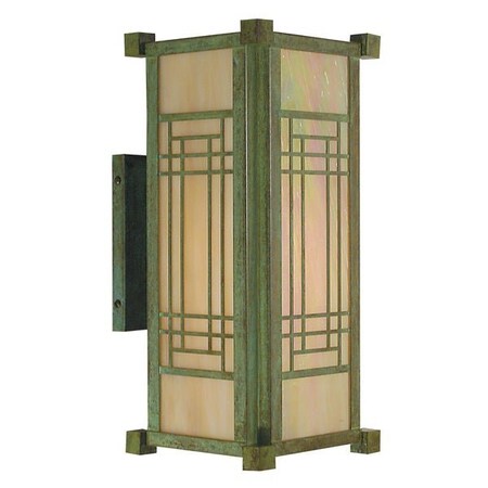 Arroyo Craftsman 6" Scottsdale Wall Mount, Antique Copper, Clear Seedy Glass SDB-6CS-AC